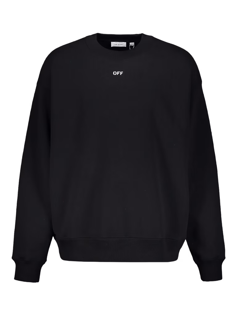 Off-White Round-Collar Sweatshirt