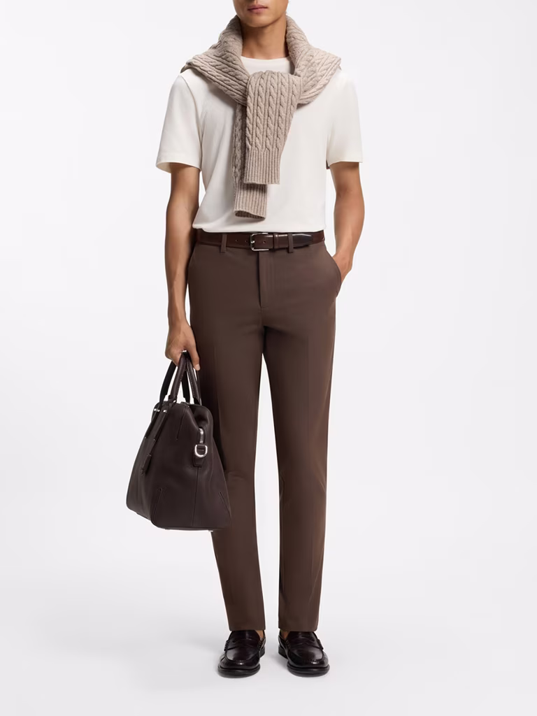 BOSS Slim-Fit Trousers In Four-way Stretch Fabric