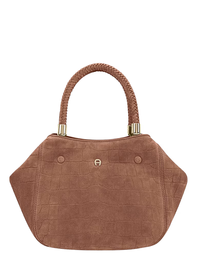 Aigner Carré Soft Croco Handbag M