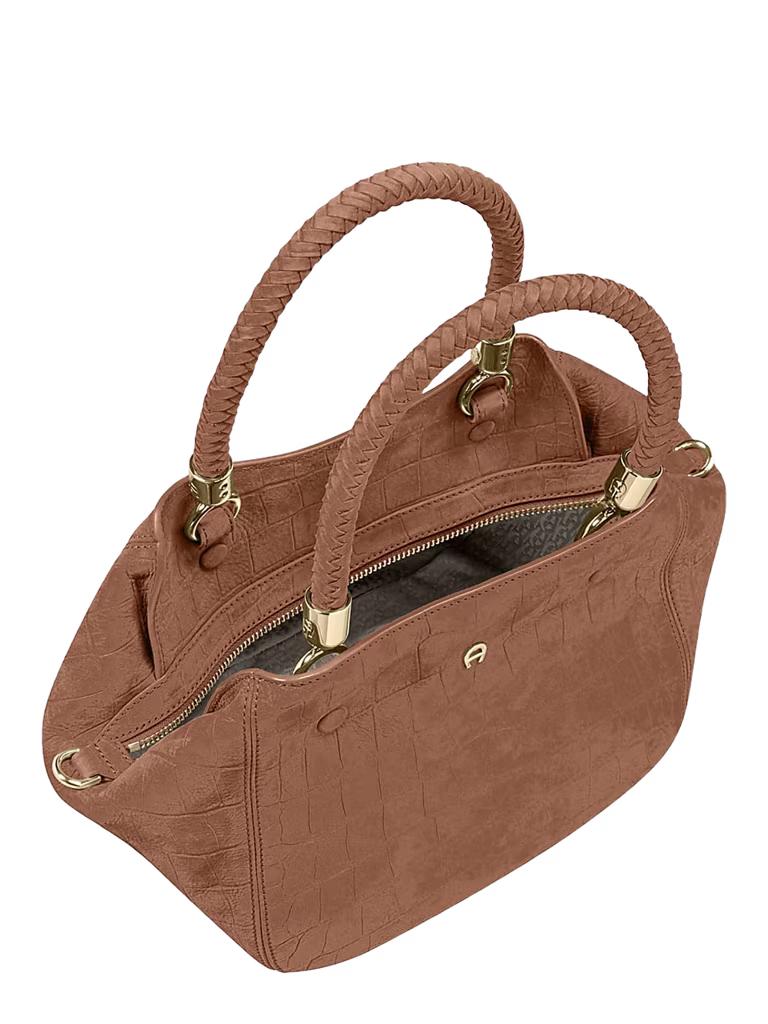 Aigner Carré Soft Croco Handbag M