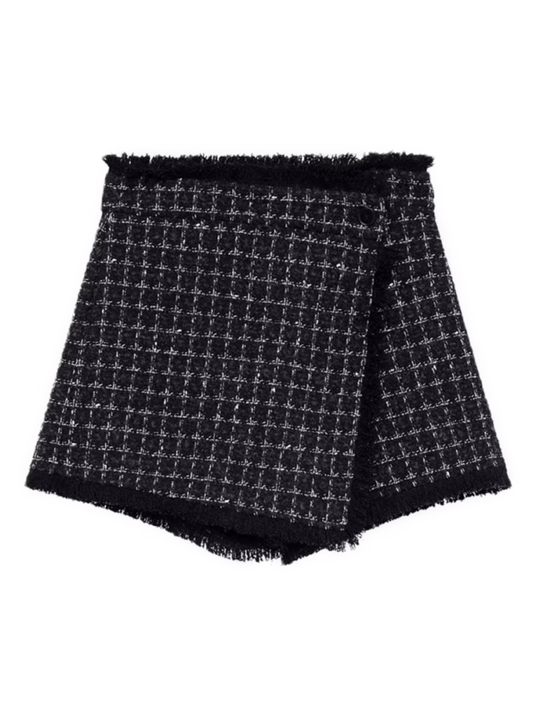 MSGM Bouclé Tweed Mini Skirt