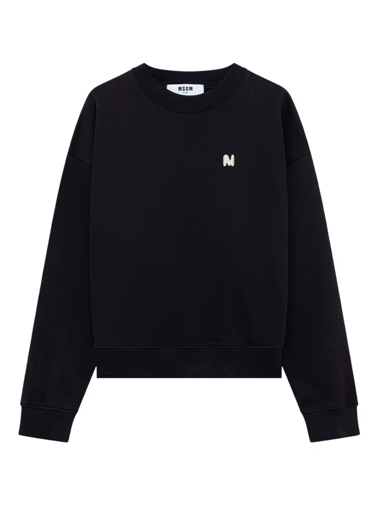MSGM Oversized Sweatshirt With Embroidered Logo