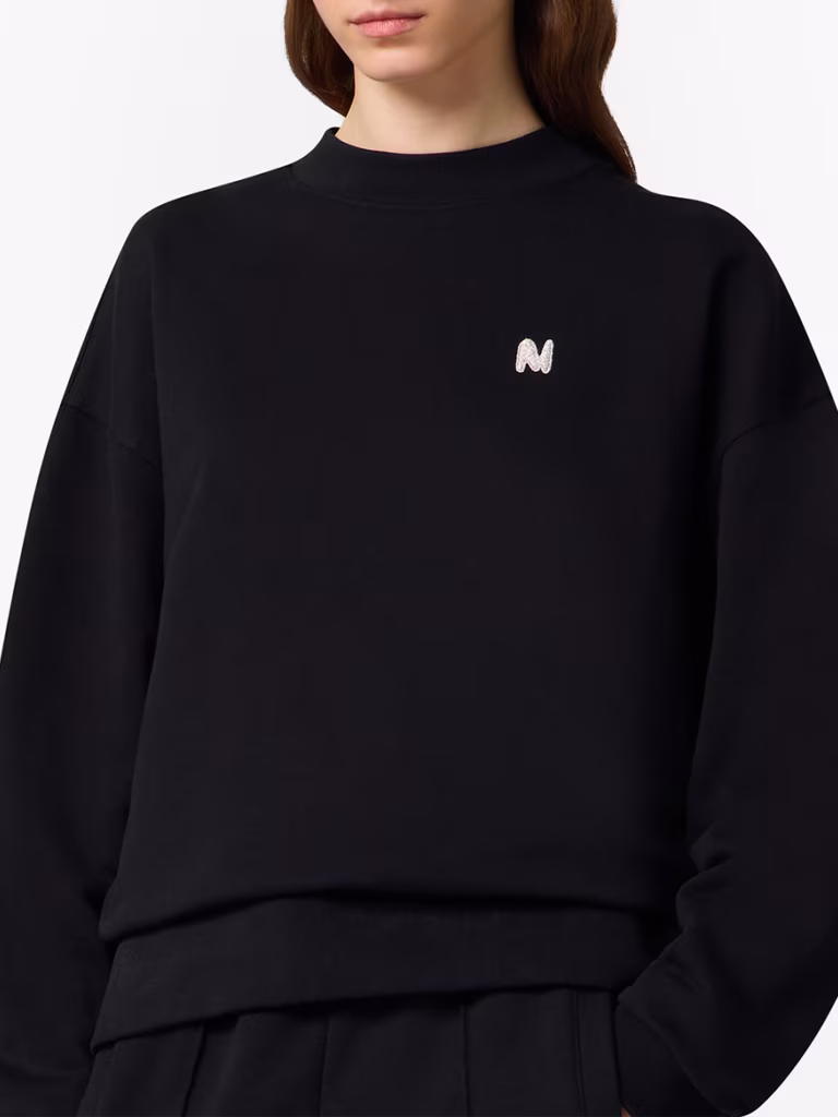 MSGM Oversized Sweatshirt With Embroidered Logo