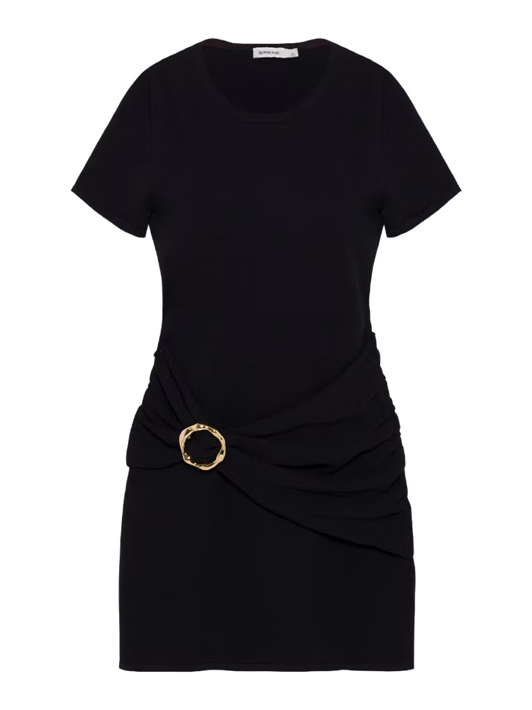 Jonathan Simkhai Leni Draped Knit Mini Dress