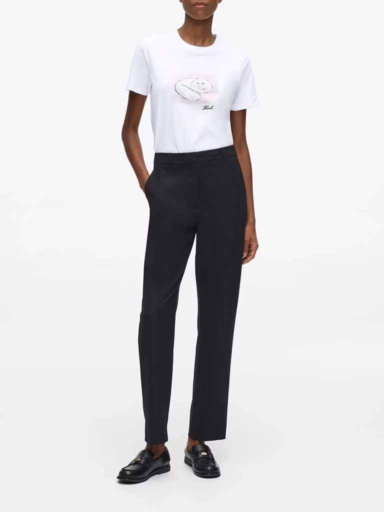 Karl Lagerfeld Illustrated Portrait T-Shirt