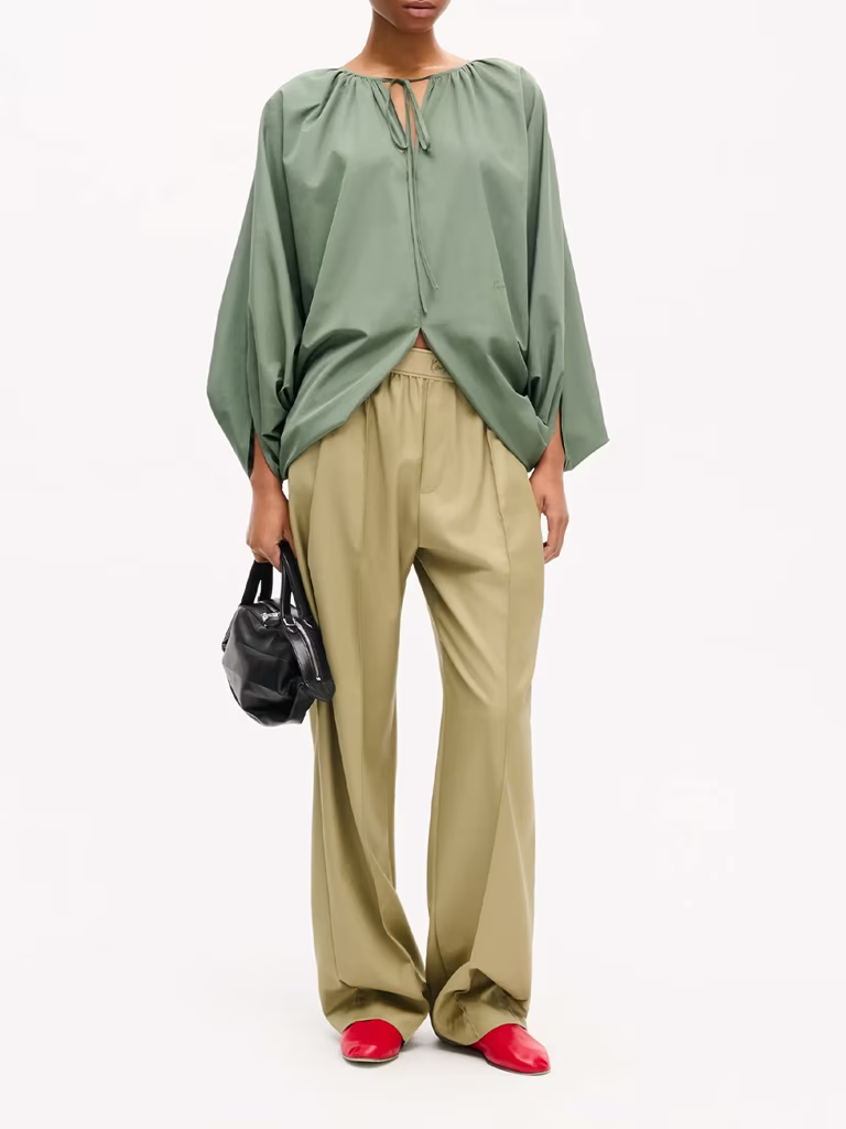 KENZO Oversized Pleated Top