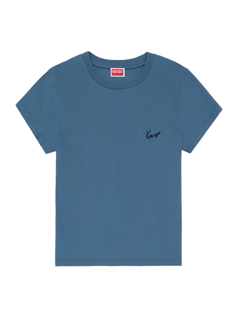 KENZO Signature' embroidered T-shirt in cotton