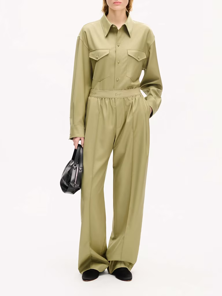 KENZO Elasticated Pants In Virgin Wool