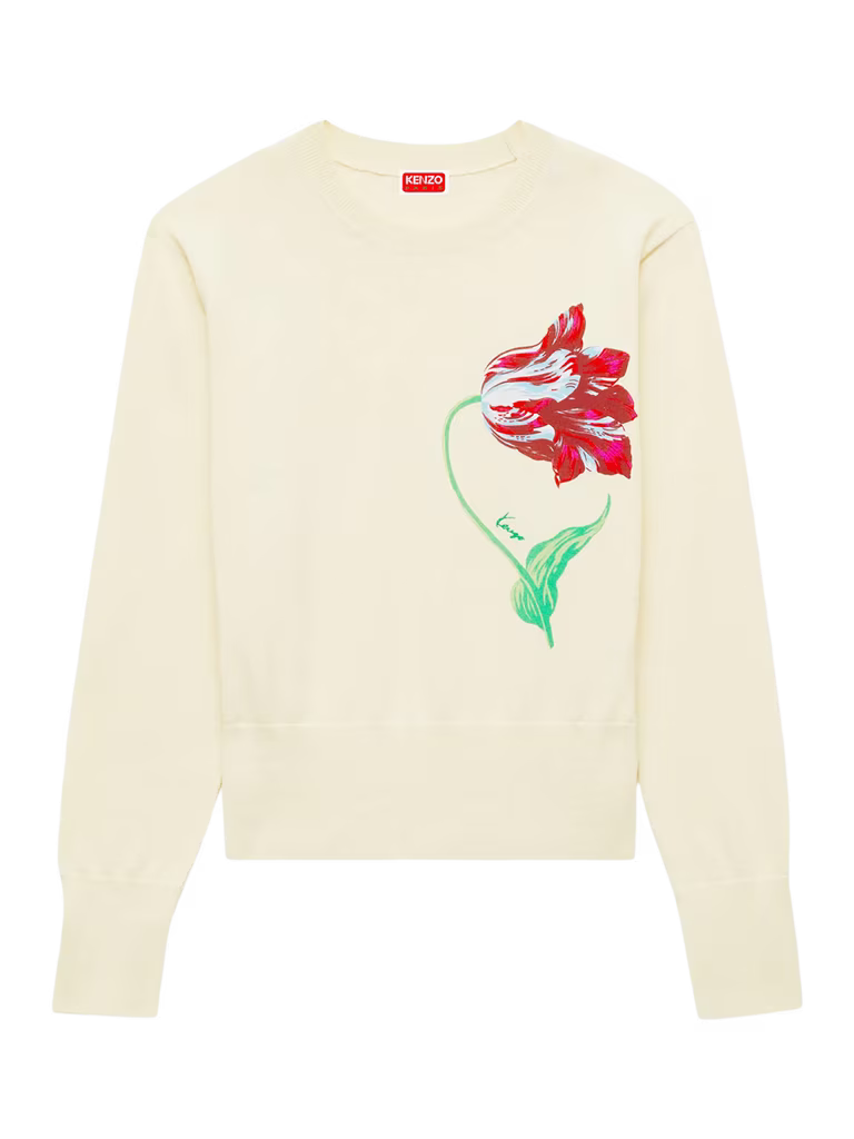 KENZO Tulip Jumper In Cotton Wool