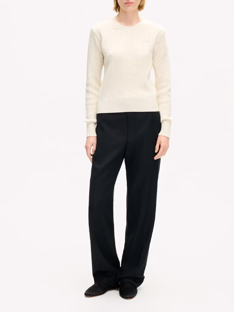 KENZO Signature Embroidered Loose Knit Sweatshirt