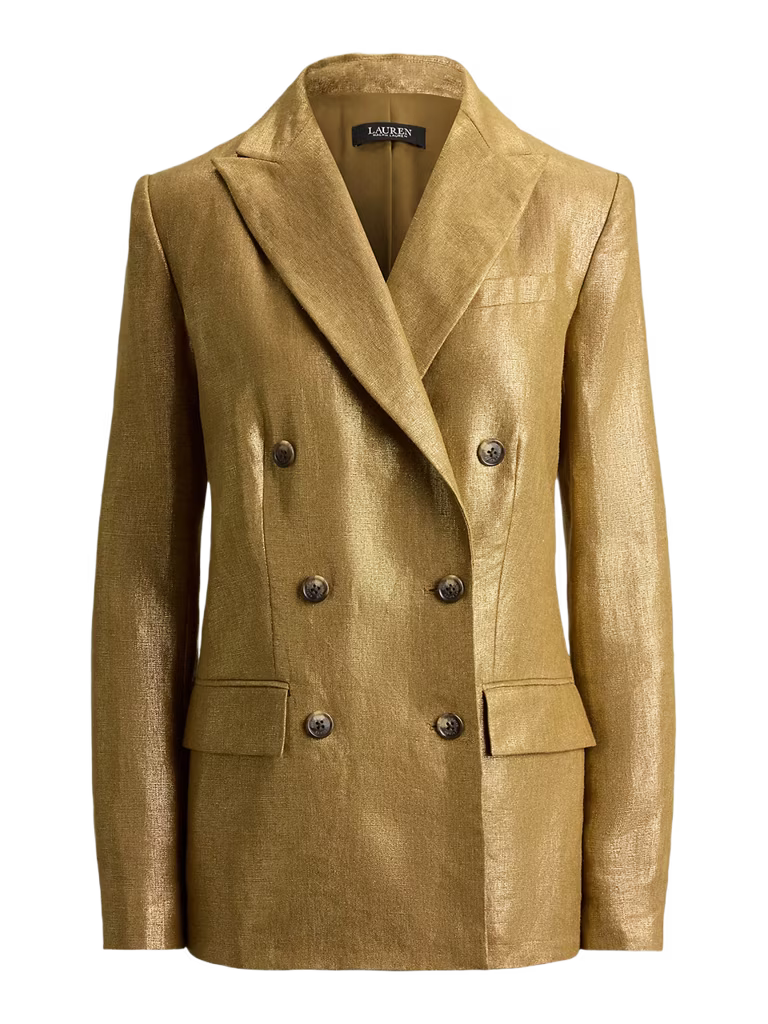 Lauren Ralph Lauren Foiled Linen Blazer
