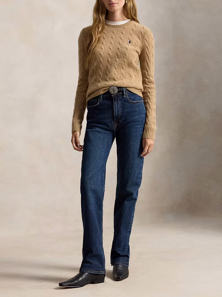 Polo Ralph Lauren Cable Wool-cashmere Sweatshirt