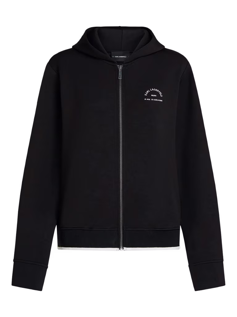 Karl Lagerfeld Rue St-Guillaume Zip-Up Hoodie